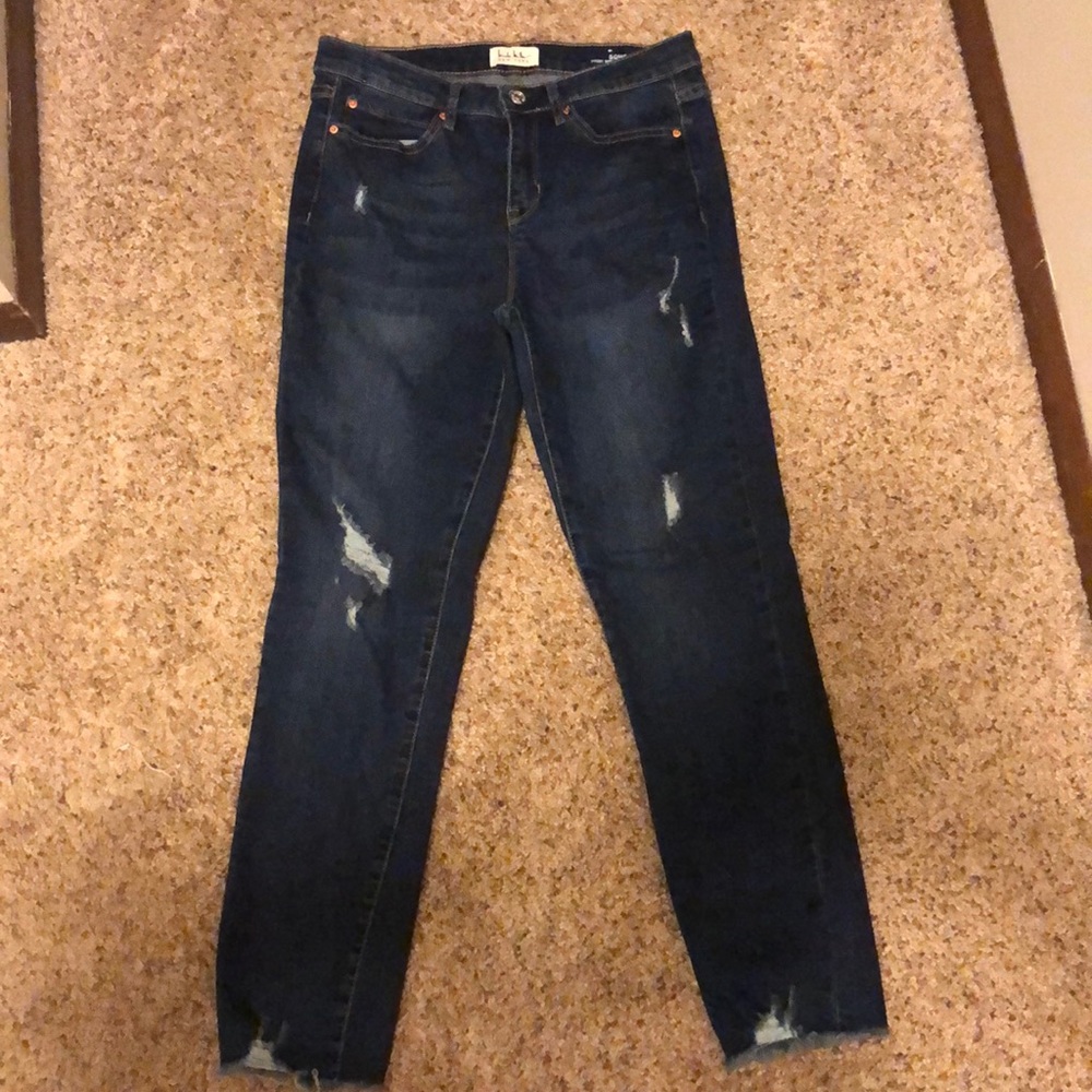 Nicole Miller, womens distressed jeans.